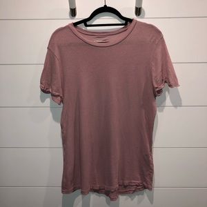 Current/Elliott Rolled Sleeve Glitter Tee